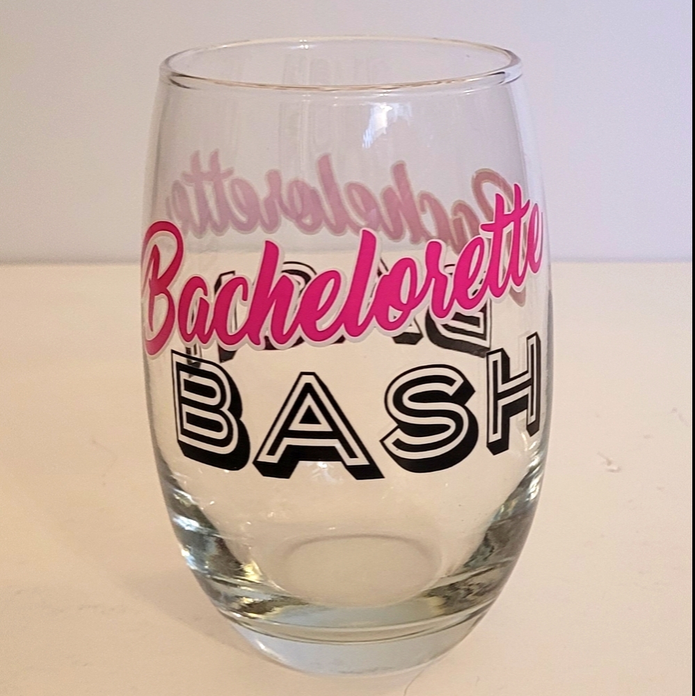 Bachelorette stemless wine